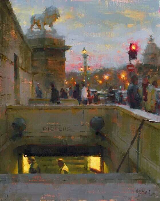 美国画家delbertgish油画作品欣赏,美国现代印象派女画家