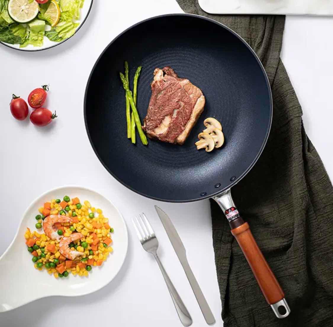 不粘锅铸铁锅,铸铁锅无涂层不粘锅炒锅