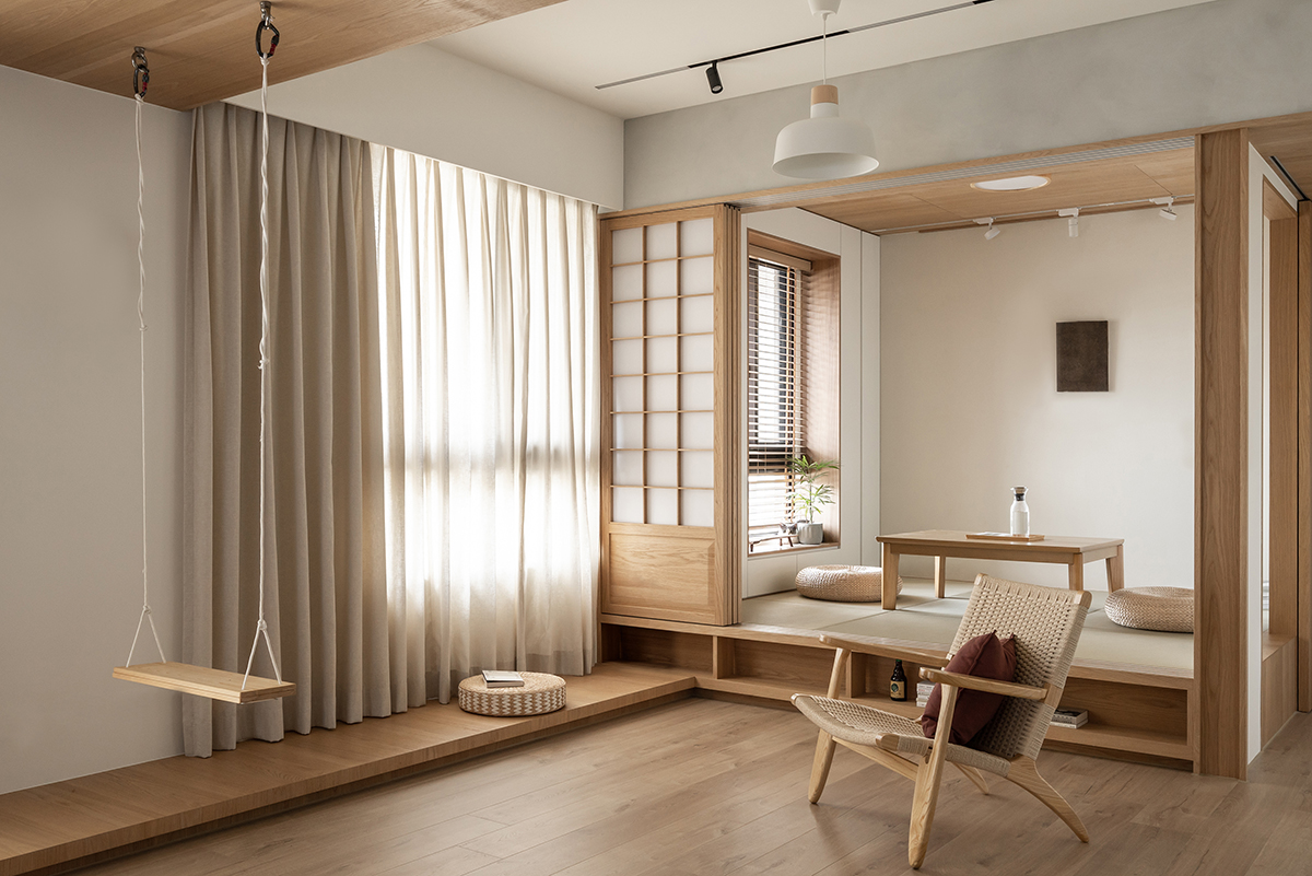 88平米房子小吧台,卧室日式吧台