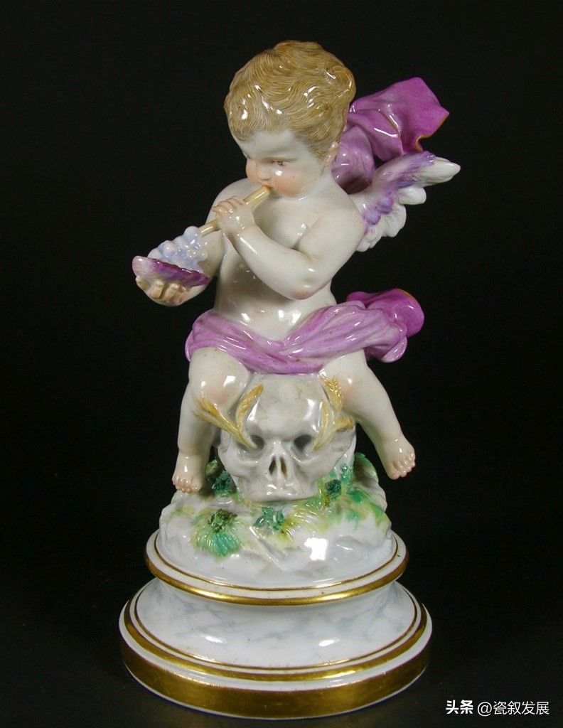 欧洲瓷器之祖-梅森Meissen制瓷厂-爱神丘比特“爱”主题瓷塑（1）