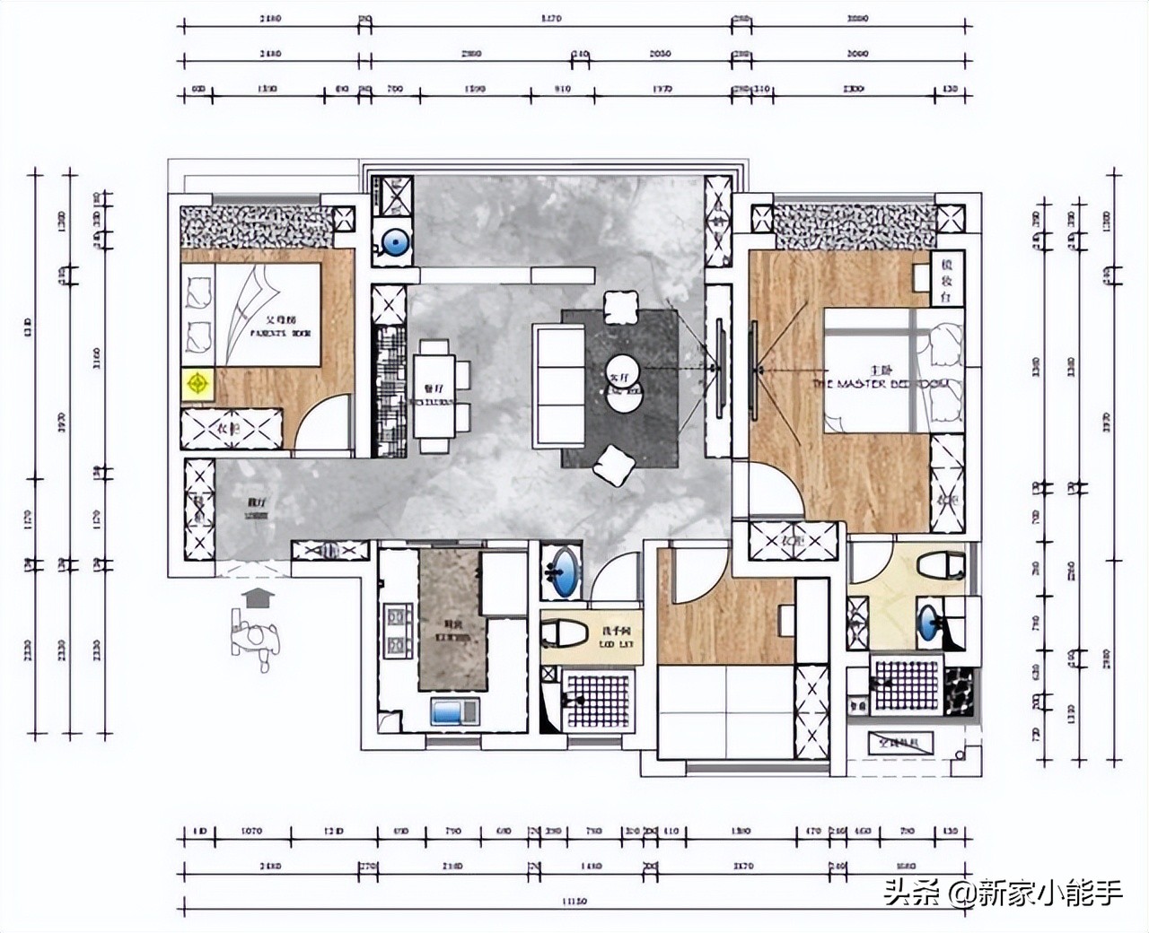 92平装修两室一厅简装4万,2万装修140平毛坯房极简风