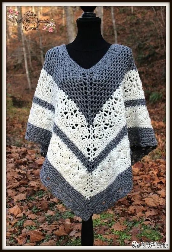 4岁女童斗篷披肩钩针视频教程 (敏敏的斗篷披肩钩针教程合集)