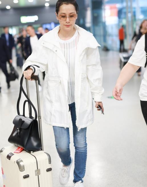 海清日常春天着装穿搭图,海清帅气冬季穿搭