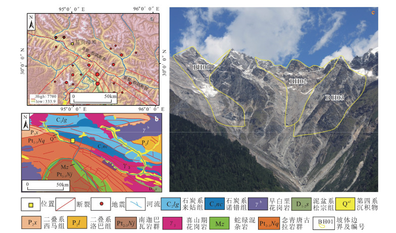 文章推荐！*藏西**易贡滑坡源区坡体赋存的地质结构及其滑动模式