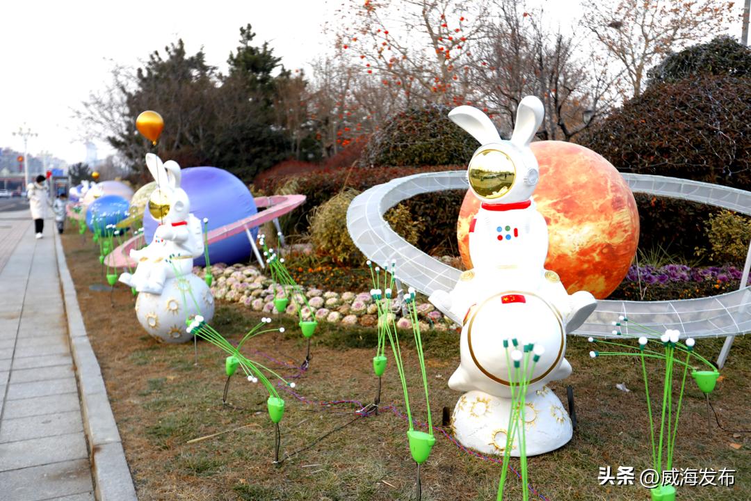 威海夜景灯啥时开,威海大楼亮灯