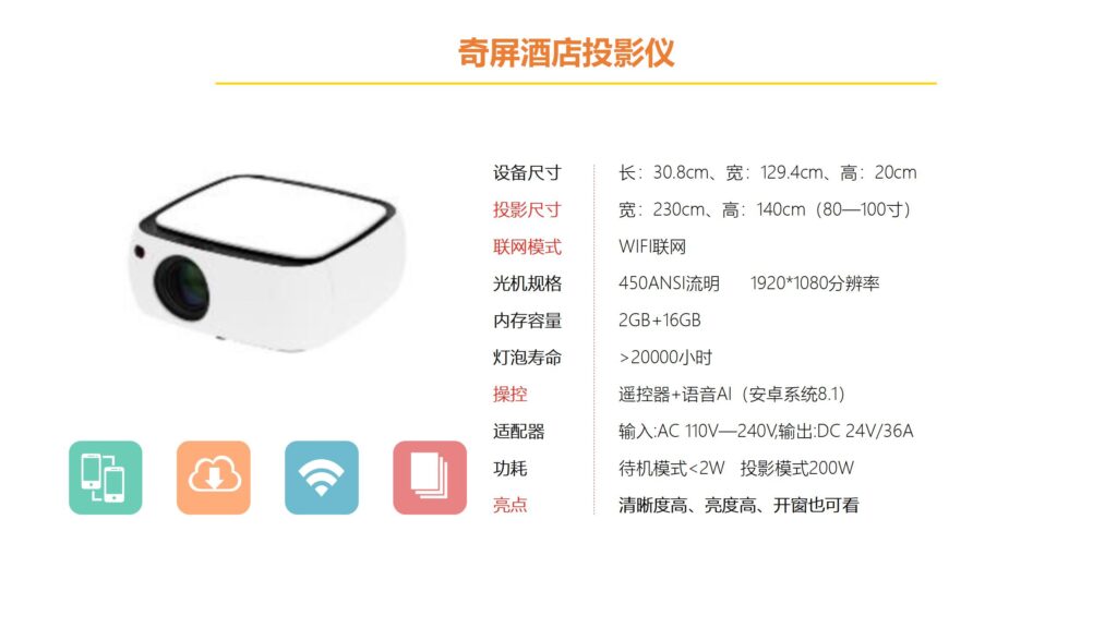 科威特电梯公司成功采购奇屏电梯广告投影仪