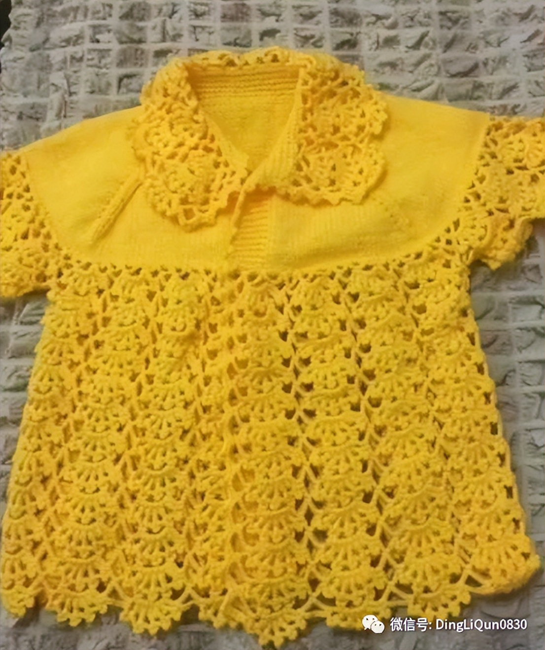 最新款女童开衫毛衣编织图片,针织洋气儿童毛衣