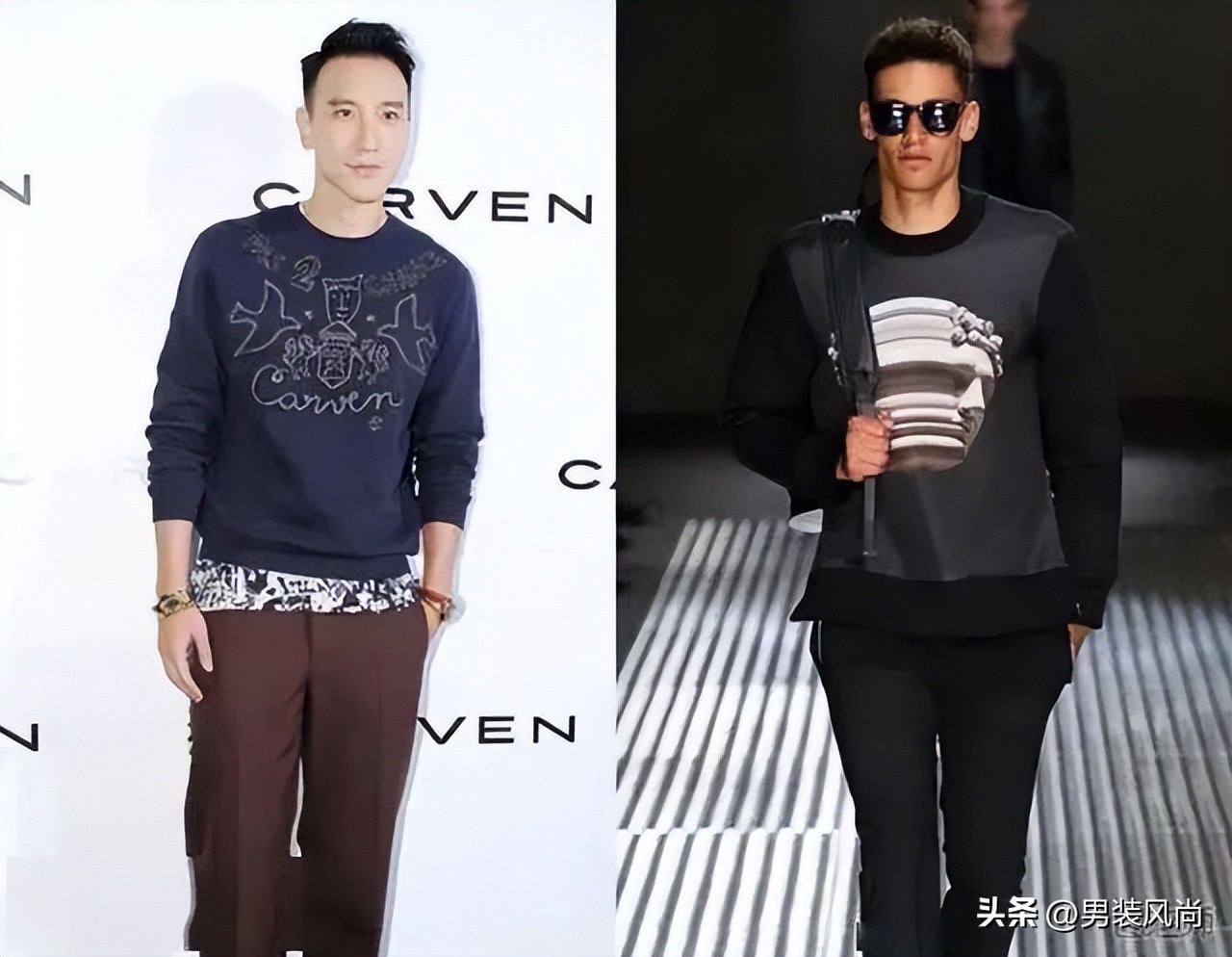 男士白色圆领卫衣怎样穿搭,圆领卫衣里面穿什么打底男士