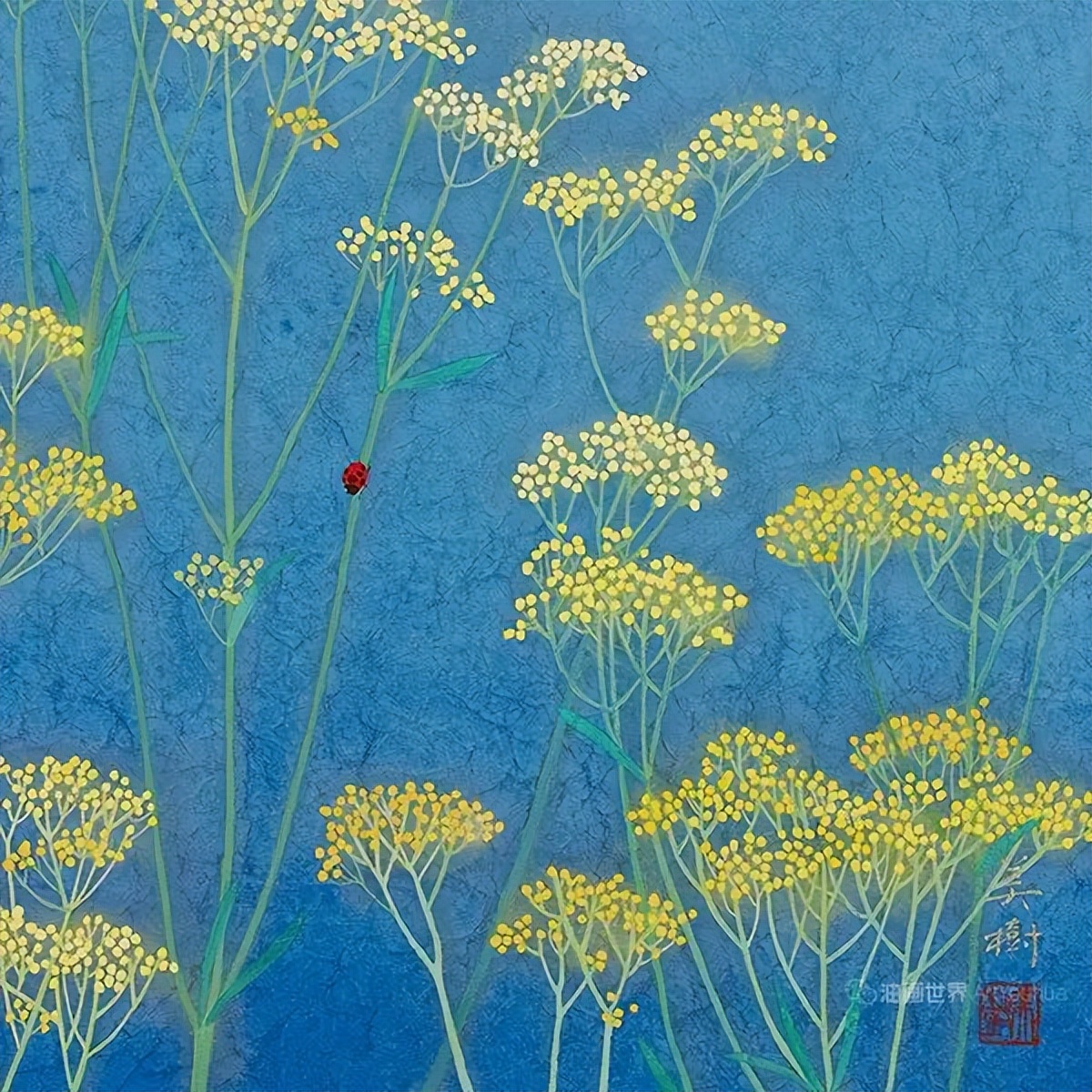 野地美树子手绘油画,日本画家奈良美智作品图