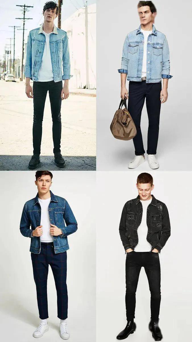 女士牛仔夹克外套,牛仔夹克外套男搭配
