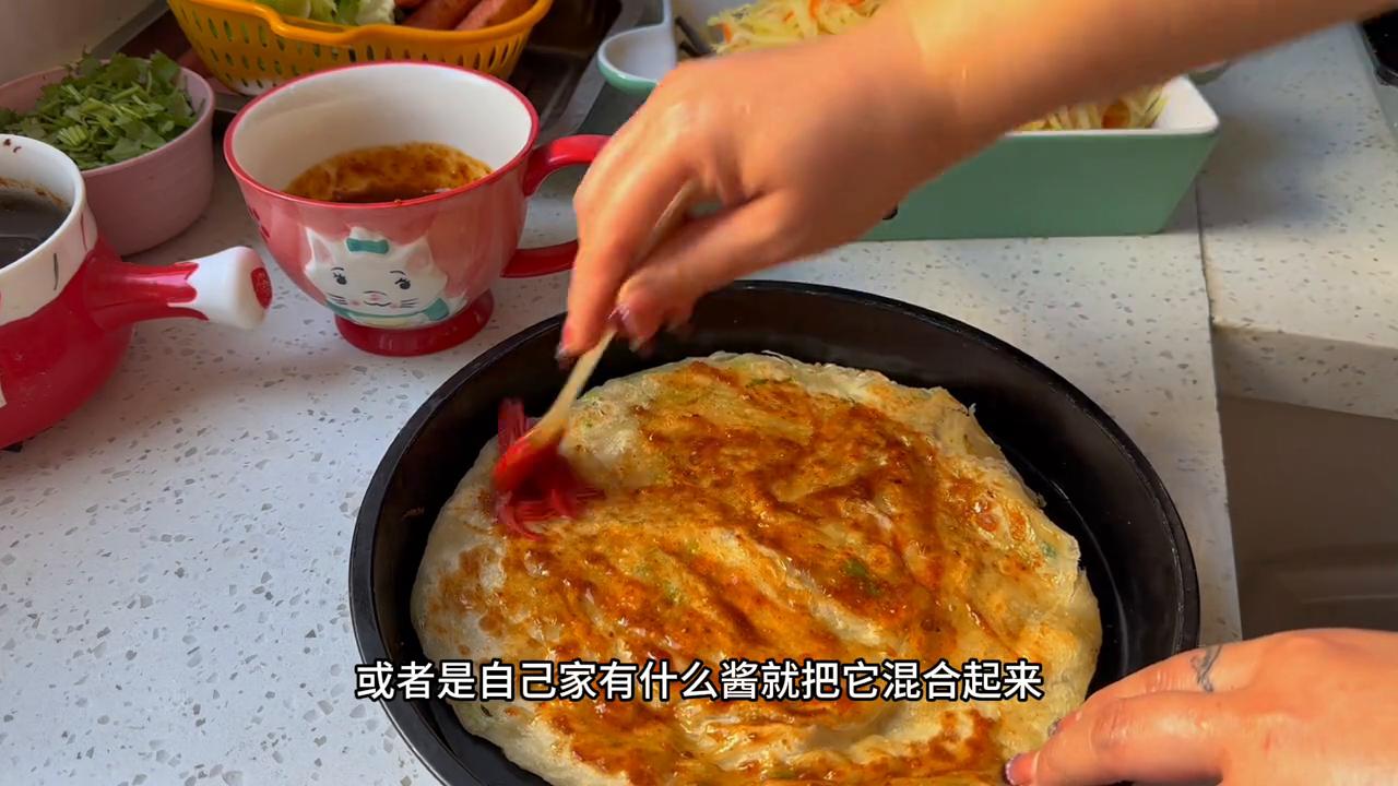 别人做的手抓饼,自己做的手抓饼太黏了怎么办