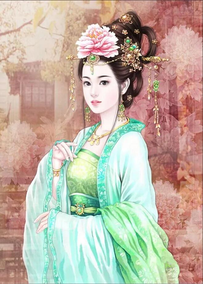 精美手绘手机壁纸古装演员,唐嫣古装高清壁纸