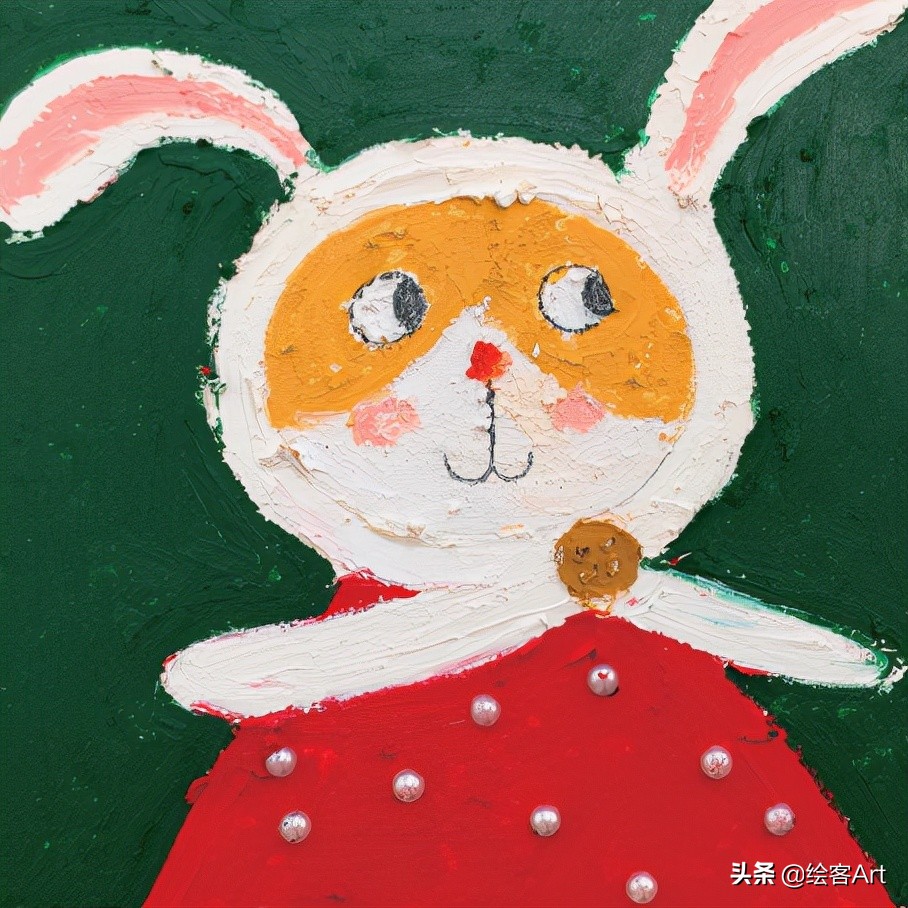 治愈了一切的不可爱图片,油画棒森系小清新插画