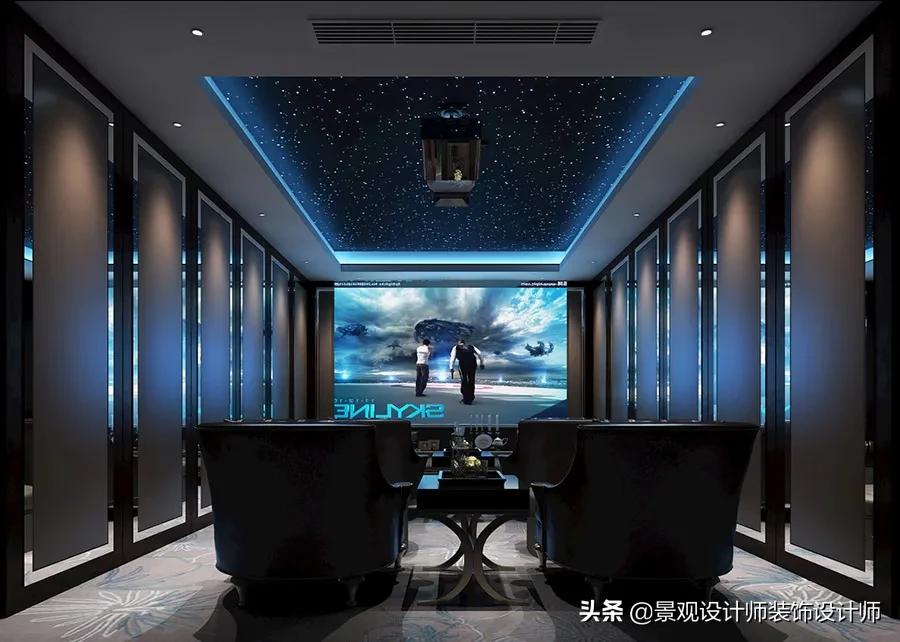 家庭影院KTV设计图纸,家庭ktv与家庭影院一体设计