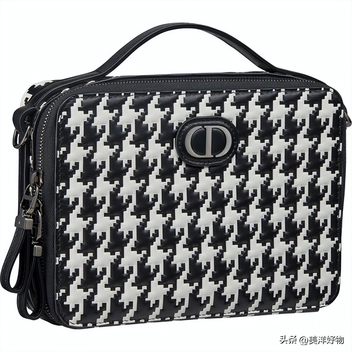 dior千鸟格单肩包,dior托特包千鸟