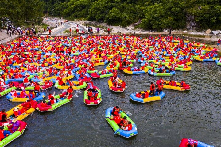 岫岩博浪谷漂流完怎么回起点,开心游岫岩博浪谷漂流一日游
