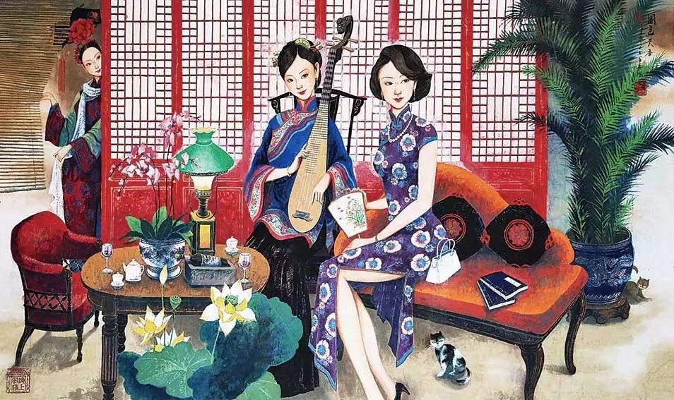 国潮旗袍和其它旗袍有什么不一样,中国式旗袍极具吸引力的东方美