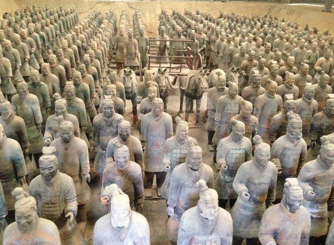 秦始皇陵公布罕见陶俑全部,秦始皇陵巨型人俑