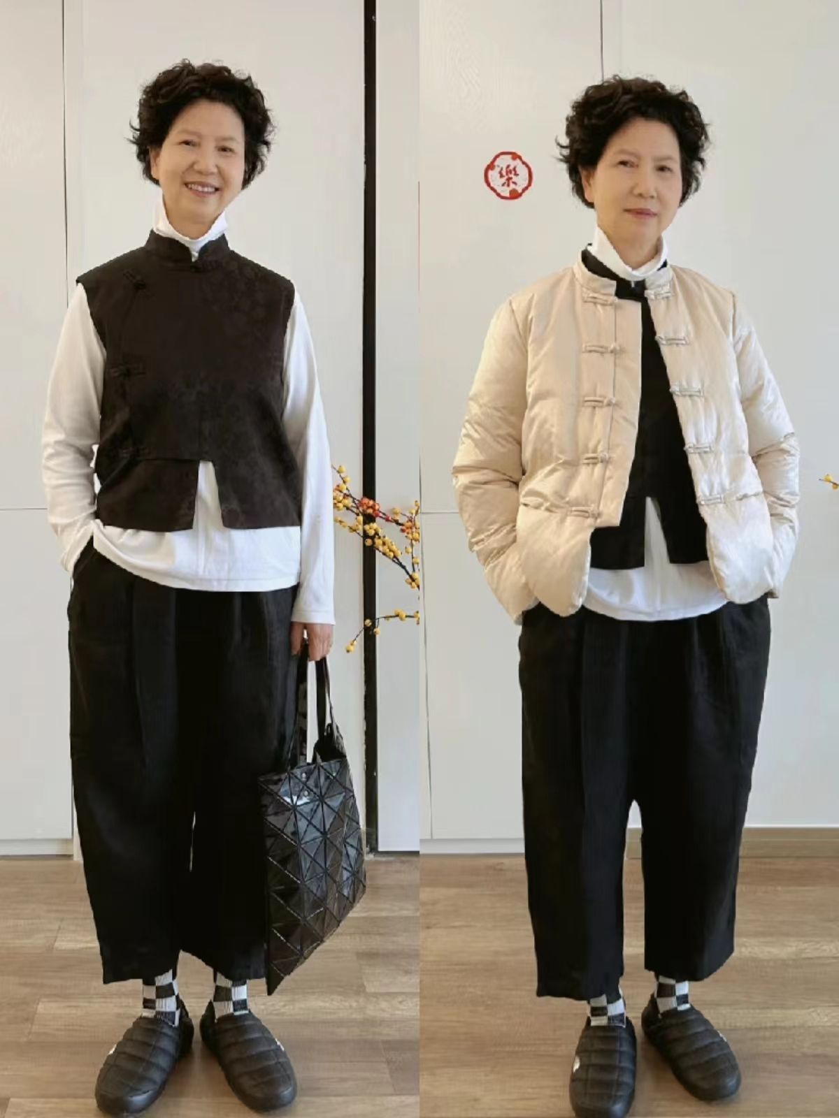 老人中式时尚穿搭,老人江南风穿搭