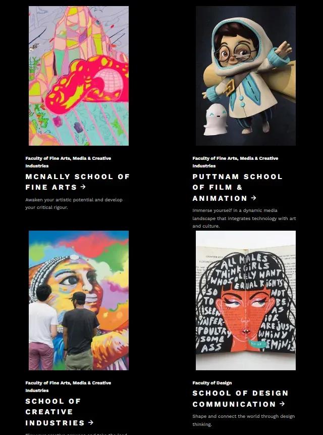 新加坡第一艺术大学,新加坡艺术学院大学排名