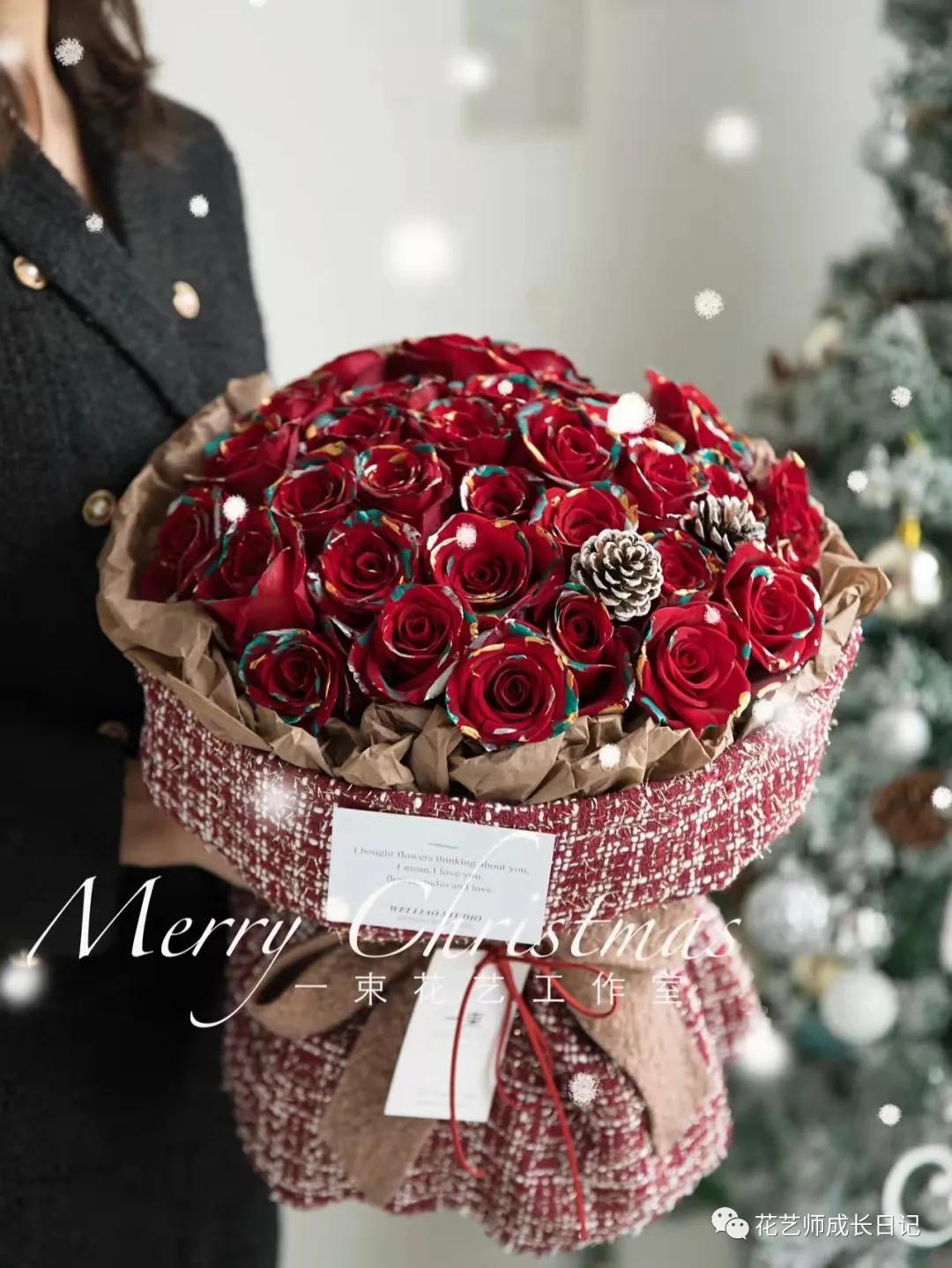 100朵玫瑰样式,圣诞限定玫瑰花