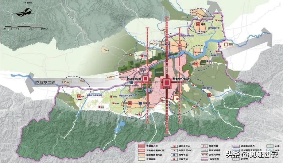 2022-2035西安国土空间规划,西安国土规划2020-2035主城区范围