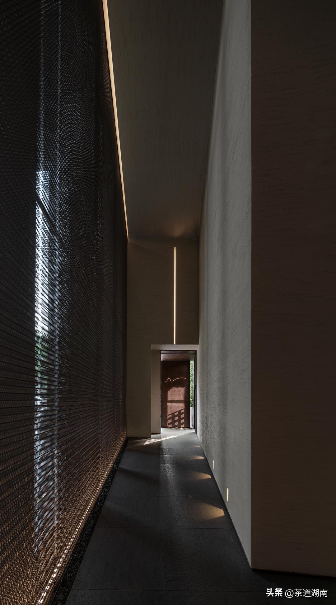 不装吊顶的禅意茶室装修效果图,广东禅意茶室私人会所包厢设计