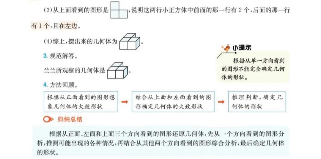 五年级下册数学观察物体教学设计,五年级下册数学第一单元观察物体