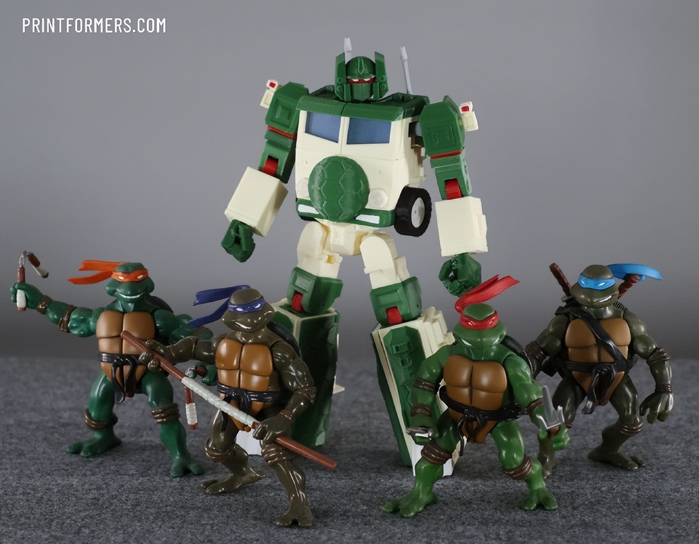 3d打印拼装变形金刚,3d打印忍者神龟车