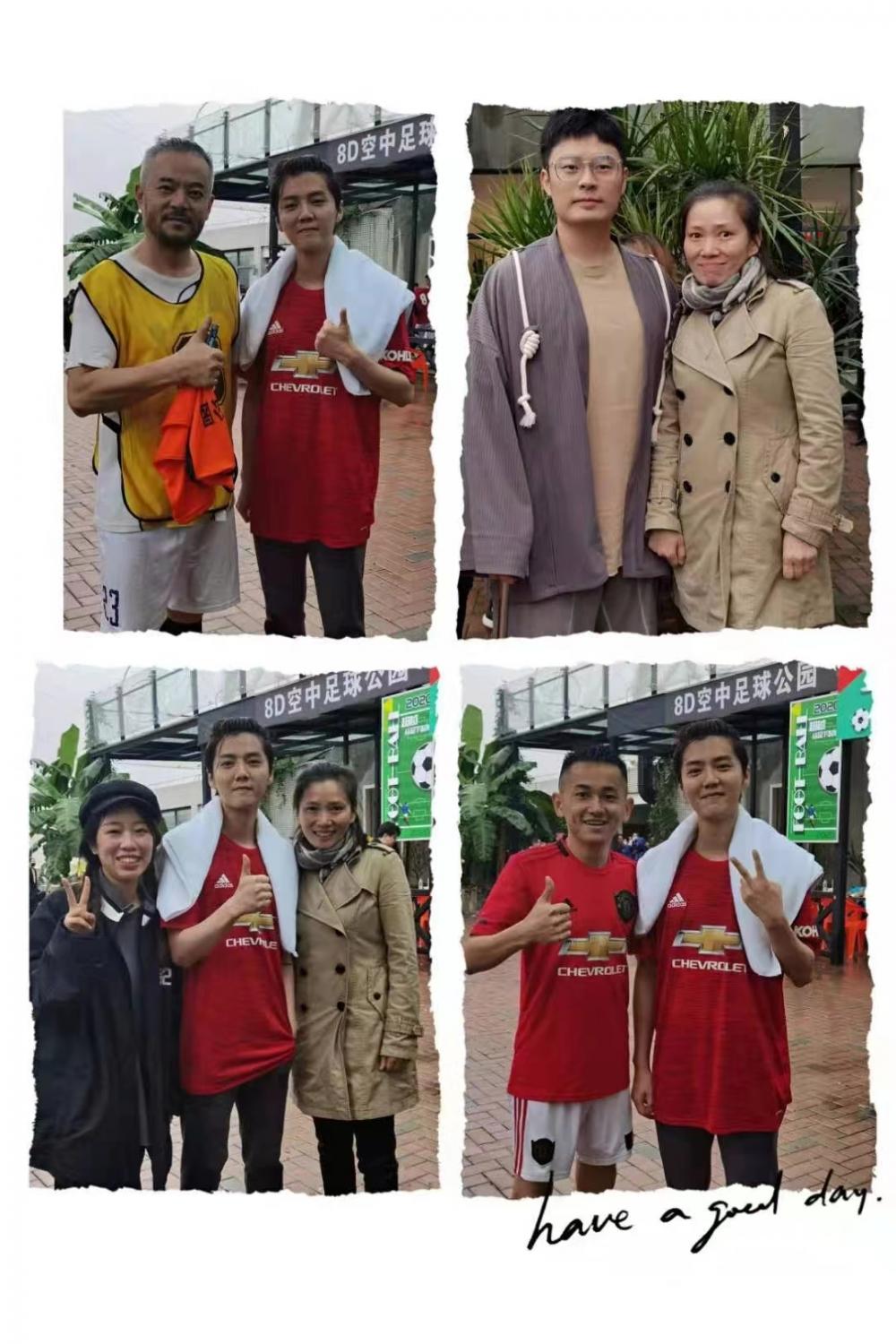 鹿晗楼顶视频,重庆空中足球场鹿晗