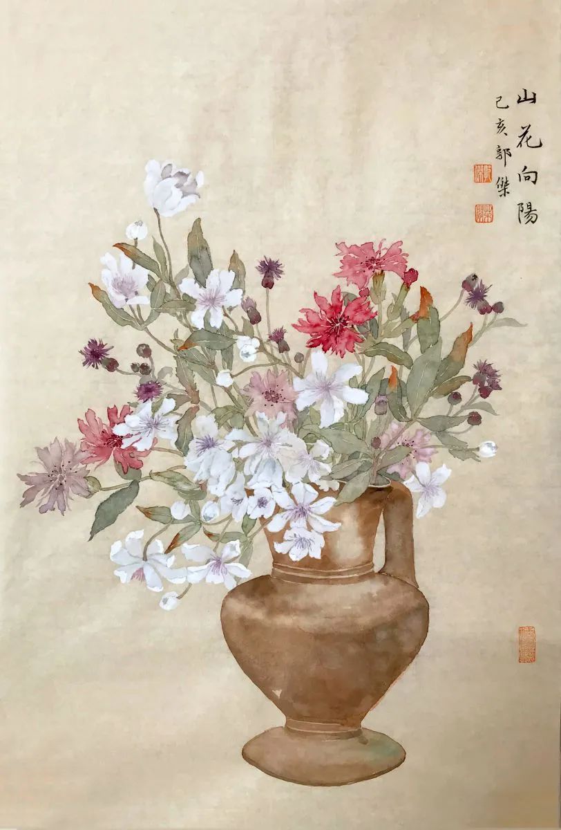 没骨花卉创作,没骨花卉是什么