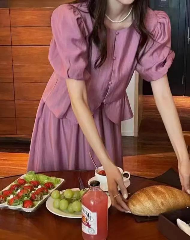 高品天丝薄款套装,天丝套装两件套高级感