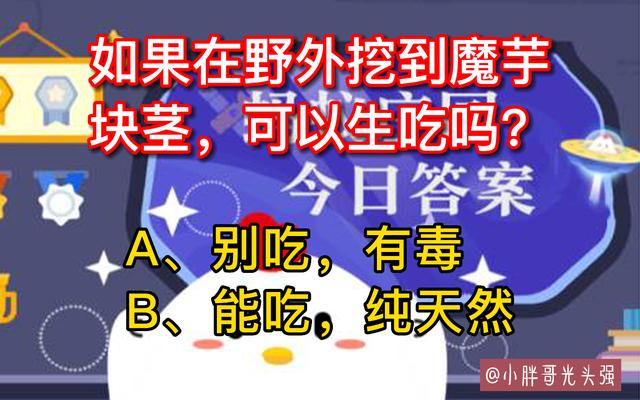 野外挖到的魔芋块根,如果在野外挖到魔芋块可以生吃吗