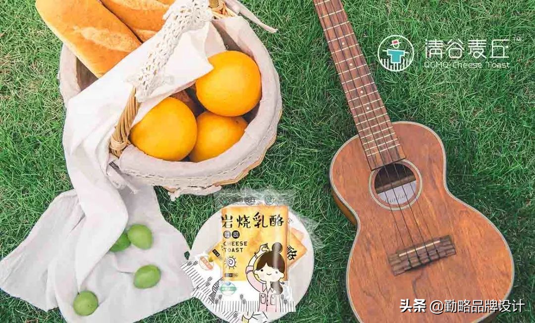 豫粮集团|清谷麦丘岩烧乳酪品牌包装设计