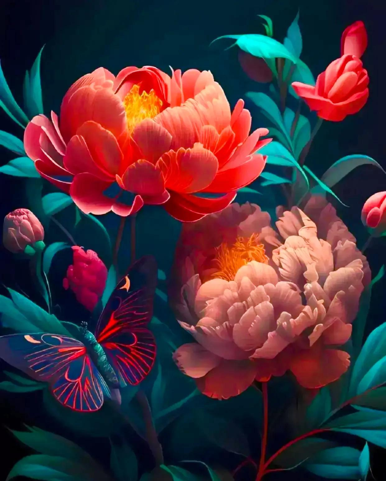 花朵盛开绚丽多彩让人赏心悦目,多姿多彩的花令人心情愉悦