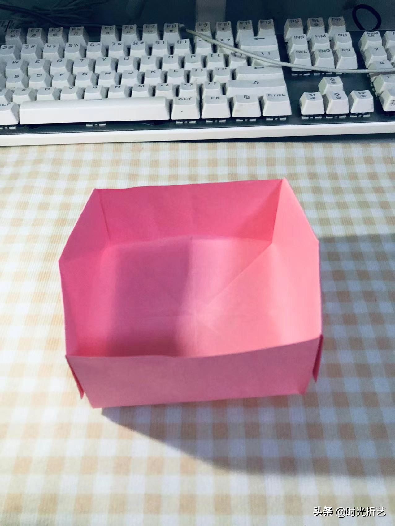 手工折纸纸盒抽抽乐,折纸纸盒教程