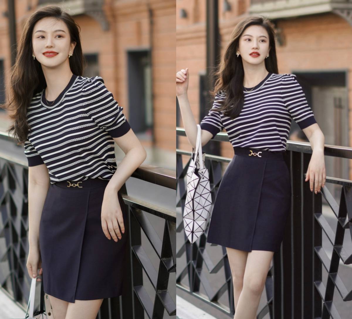 老气的条纹衫怎么搭配,经典条纹衫也能穿出高级感