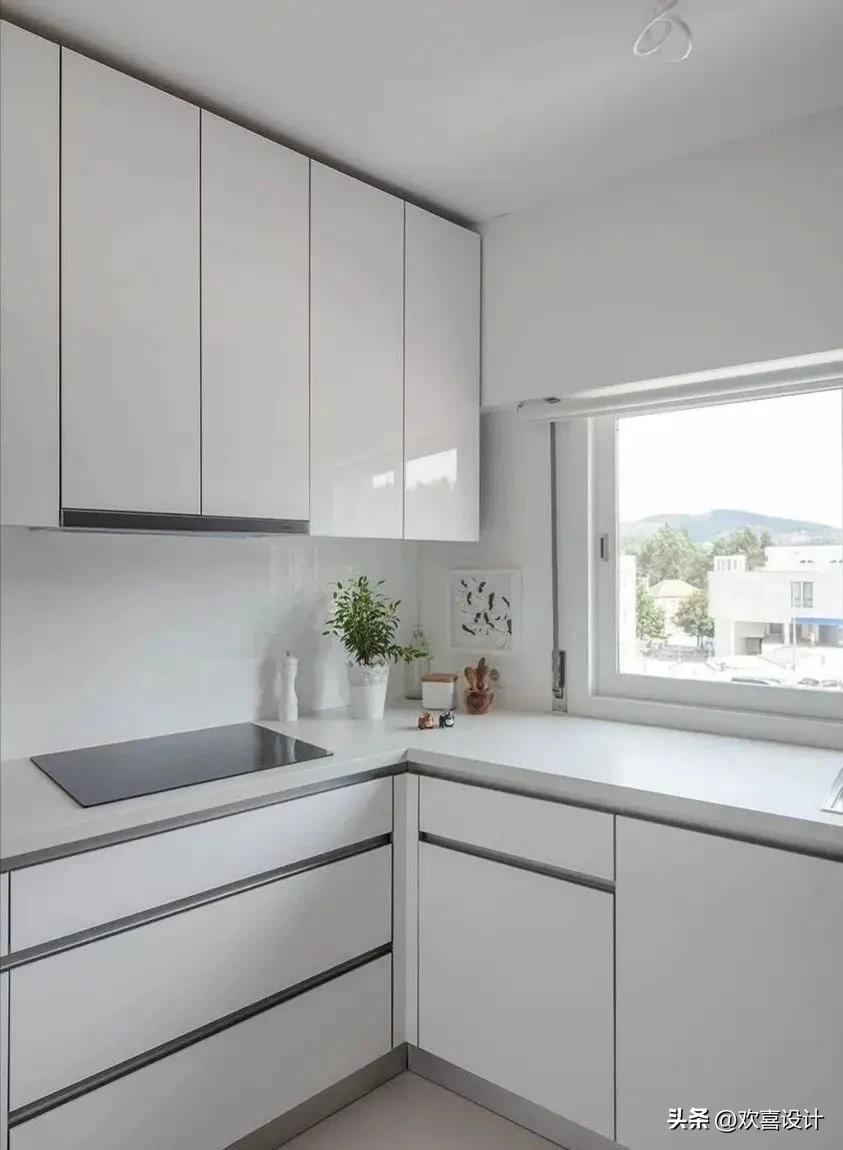 高颜值的厨房瓷砖铺设方案,30公分厨房装修效果图