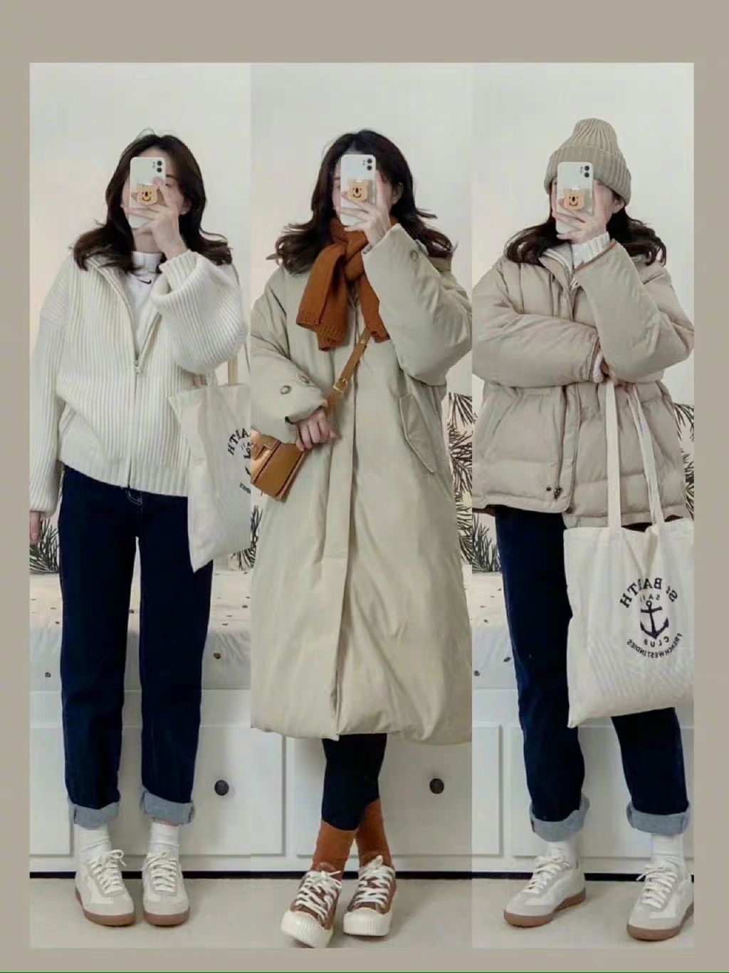 冬天穿衣风格图片,冬天简单的衣服穿出高级感