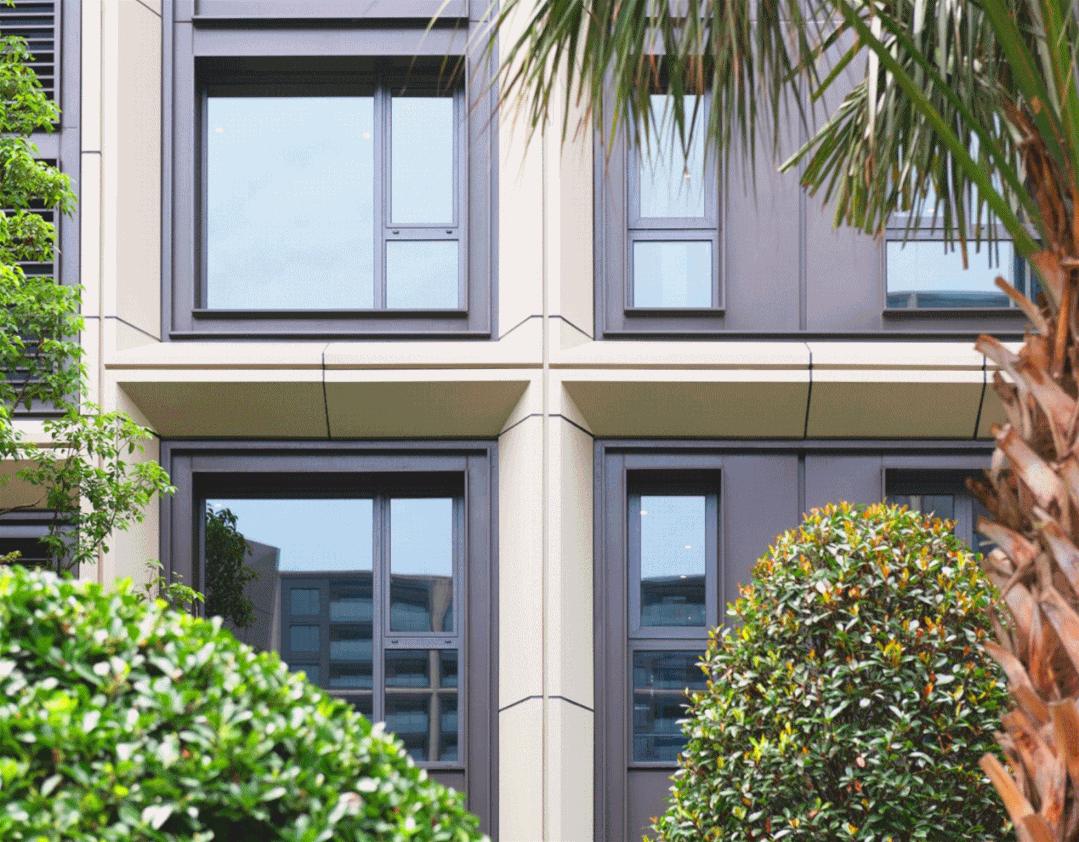 斜切转角楼梯立面施工图,建筑立面效果设计处理手法