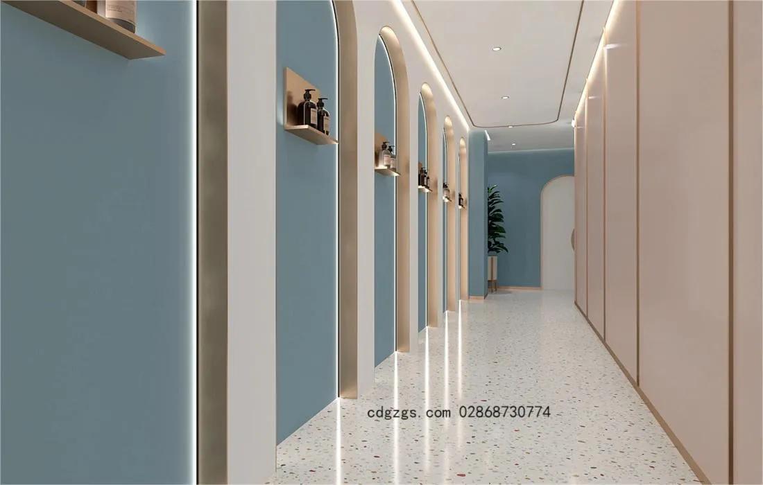 美容院装修设计白色风,日系美容院风格装修