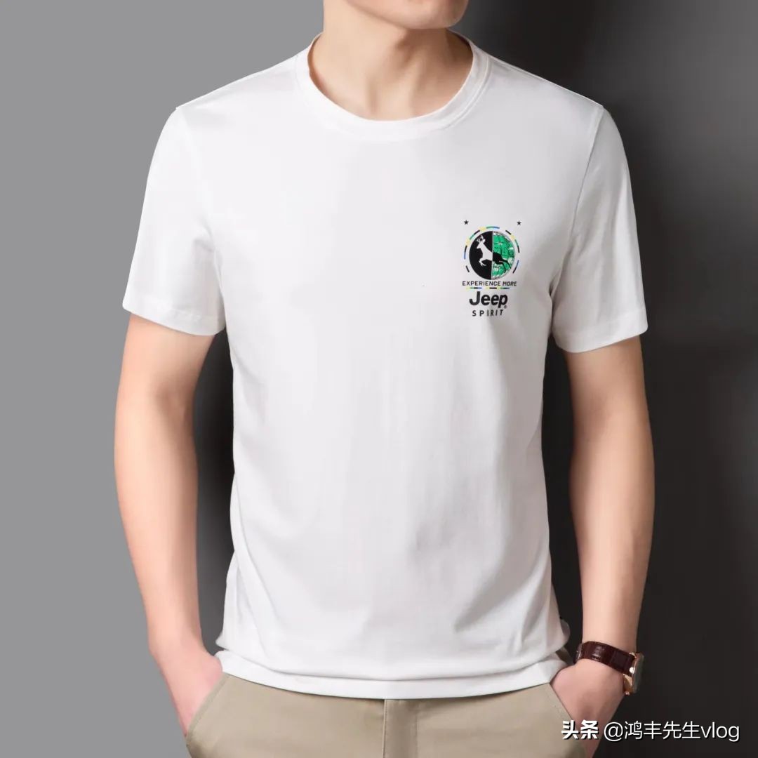 jeep短袖t恤专卖店男装翻领,jeep短袖t恤男纯棉官方正品