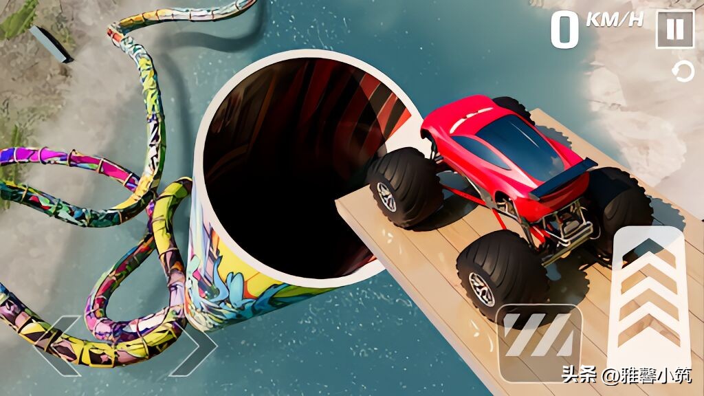 玩怪物卡车爬坡打滑游戏,rc怪物卡车越野模拟游戏