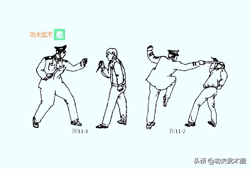 警棍盾牌搏击术讲解视频,警棍格斗式准备动作
