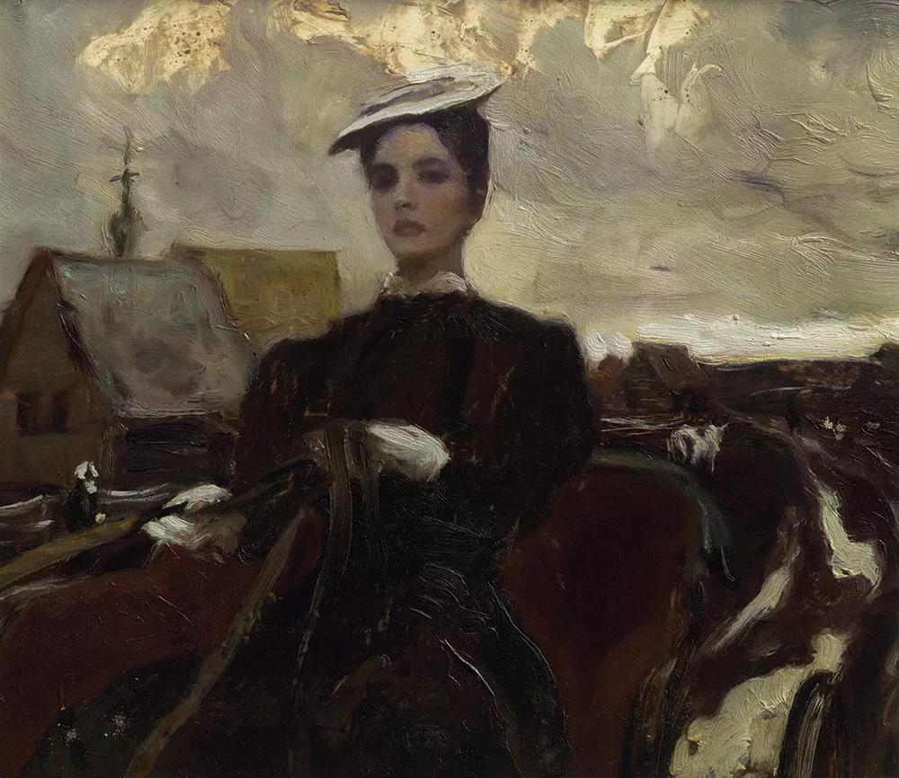 何多苓俄罗斯写生油画,何多苓油画2007