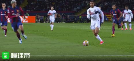 巴黎2-3不敌巴塞罗那登贝莱庆祝,巴黎vs巴萨2-3登贝莱
