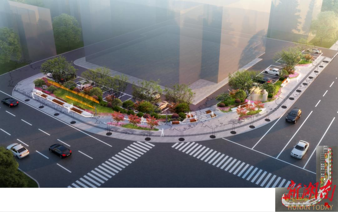 湘江新区街角花园什么时候建,长沙街头焕然一新
