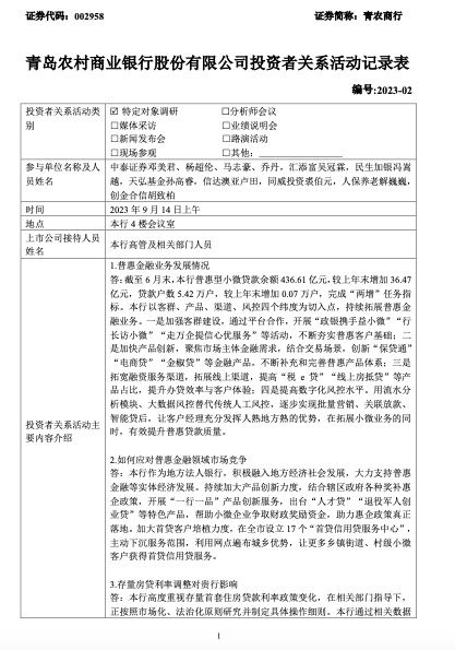青农商行业绩预期,合肥农商银行存量房贷款利率调整