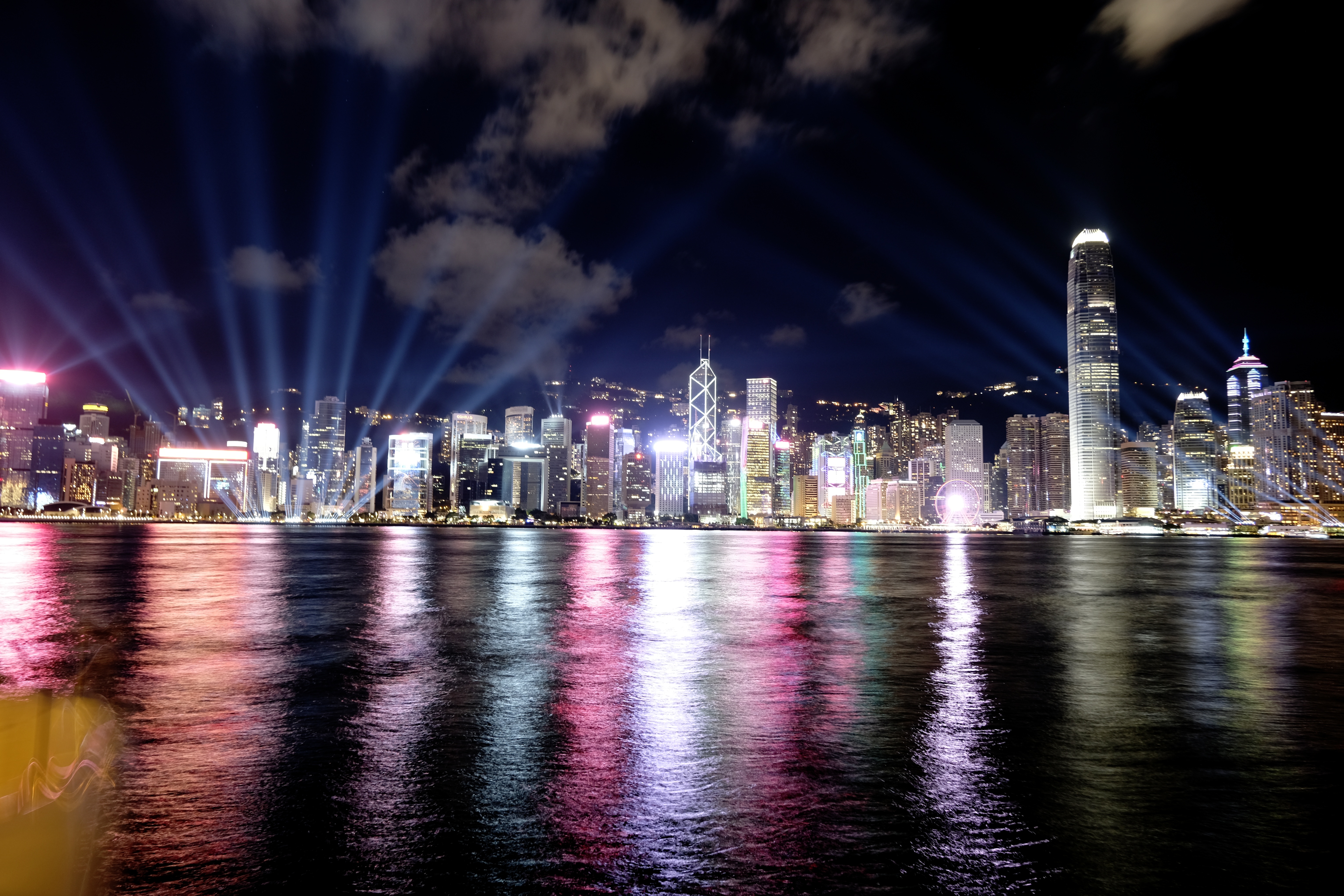 香港回归祖国25周年深圳灯光秀,香港庆祝回归25周年灯光秀