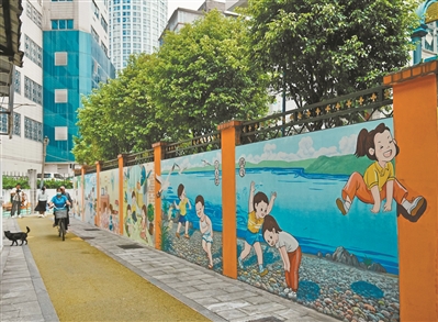 安全上学路欢笑两百米